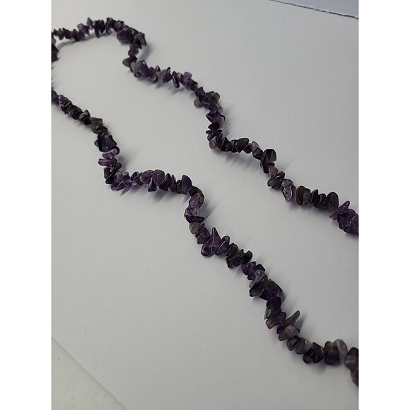 Vintage Premier Designs Purple Stone Chips Beaded Necklace Flapper Opera Jewelry - Picture 14 of 15